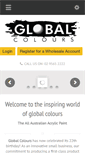 Mobile Screenshot of globalcolours.com