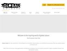 Tablet Screenshot of globalcolours.com